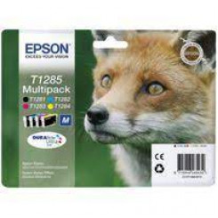 Epson T1285 Easy Mail Packaging - 4-pack - 16.4 ml - black, yellow, cyan, magenta - original - box - ink cartridge - for Stylus S22, SX130, SX230, SX235, SX430, SX435, SX438, SX440, SX445